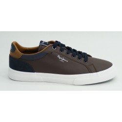 Deportivo plano marca pepe jeans en color marron