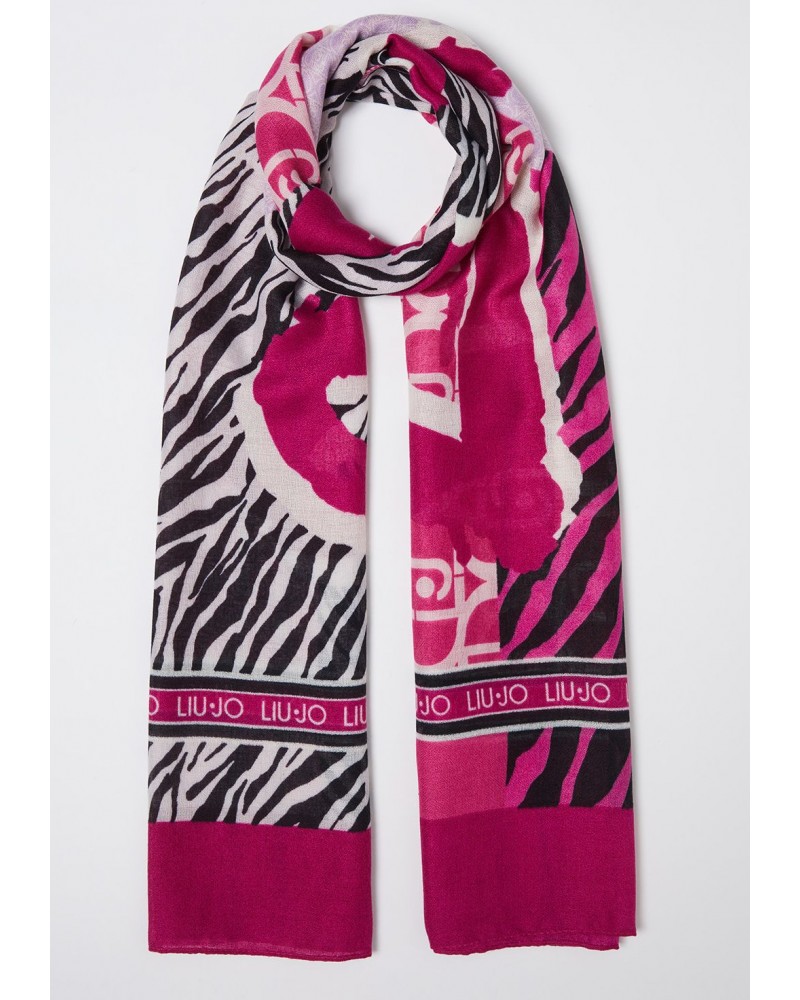 Pañuelo marca liu jo accessories en color rosa