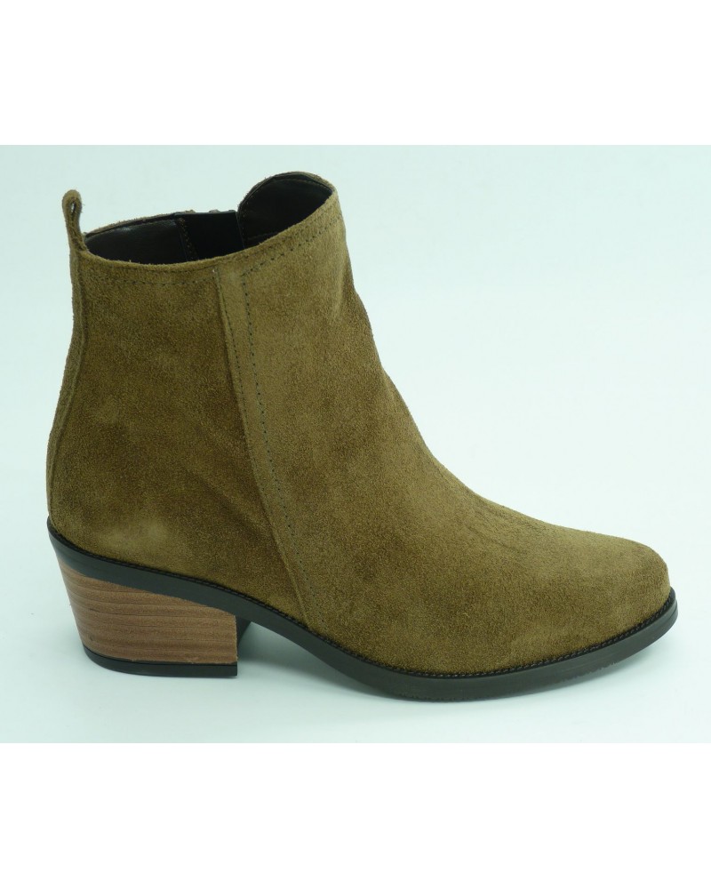 Botín mujer de montiel en cuero 