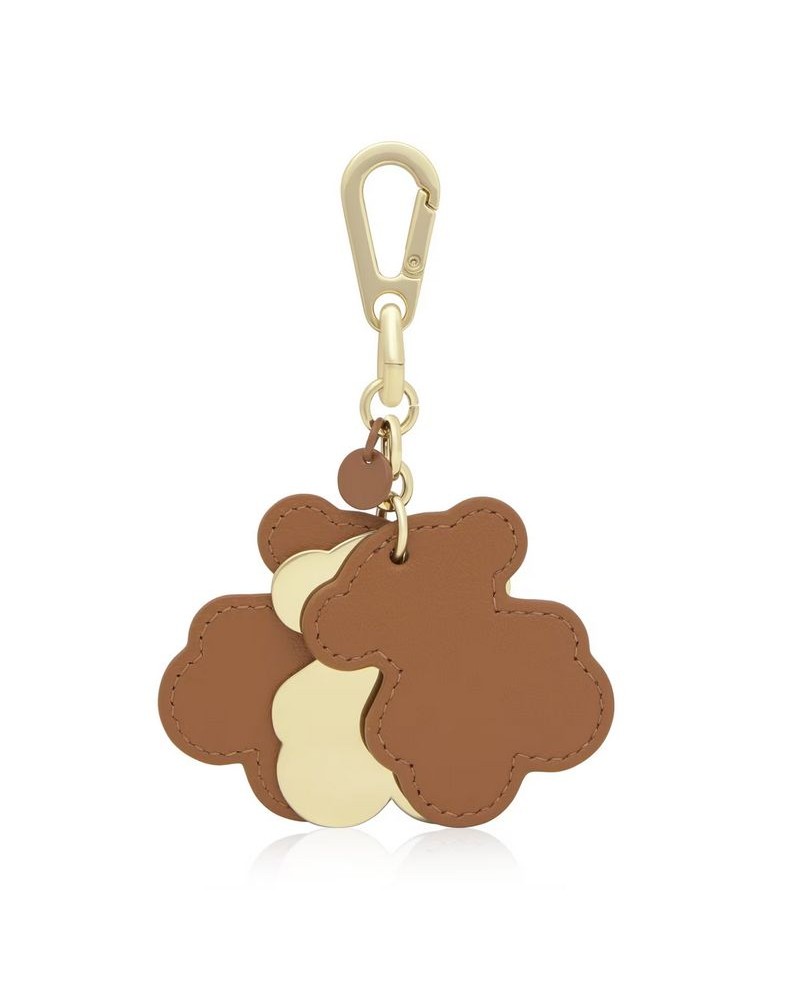 Llavero marca tous en color cuero