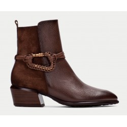 Botín cowboy mujer marca hispanitas en color marron