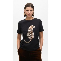 Camiseta mujer marca lola casademunt en color negro