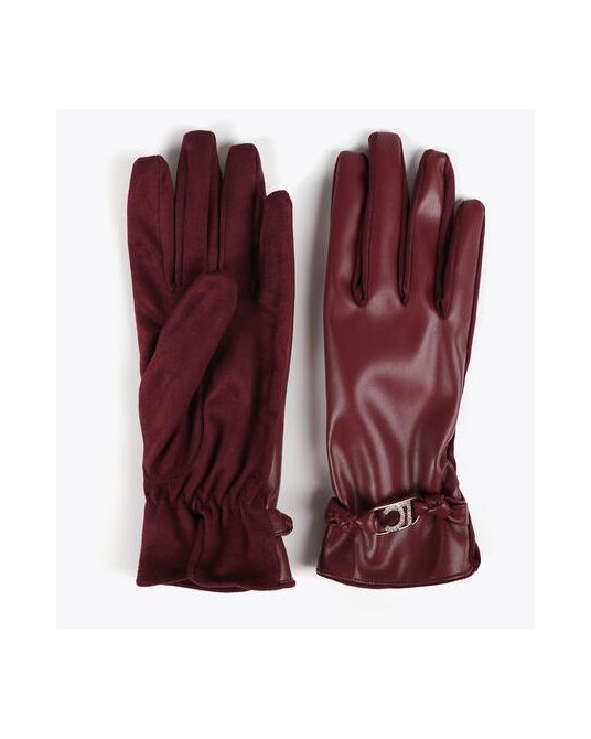 Guantes mujer marca lola casademunt en color rojo 