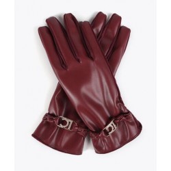 Guantes mujer marca lola casademunt en color rojo 