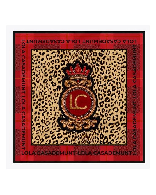 Pañuelo mujer marca lola casademunt en color rojo 