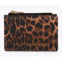 Monedero mujer marca lola casademunt en color leopardo 