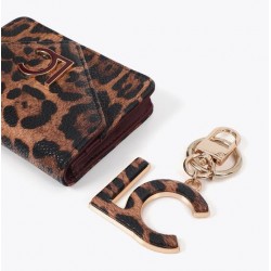 Monedero mujer marca lola casademunt en color leopardo 