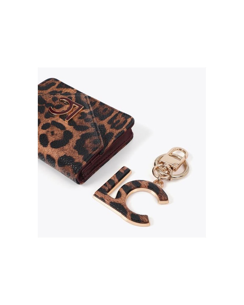 Monedero mujer marca lola casademunt en color leopardo 