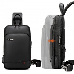 Mochila hombre marca artic hunter en color negro 