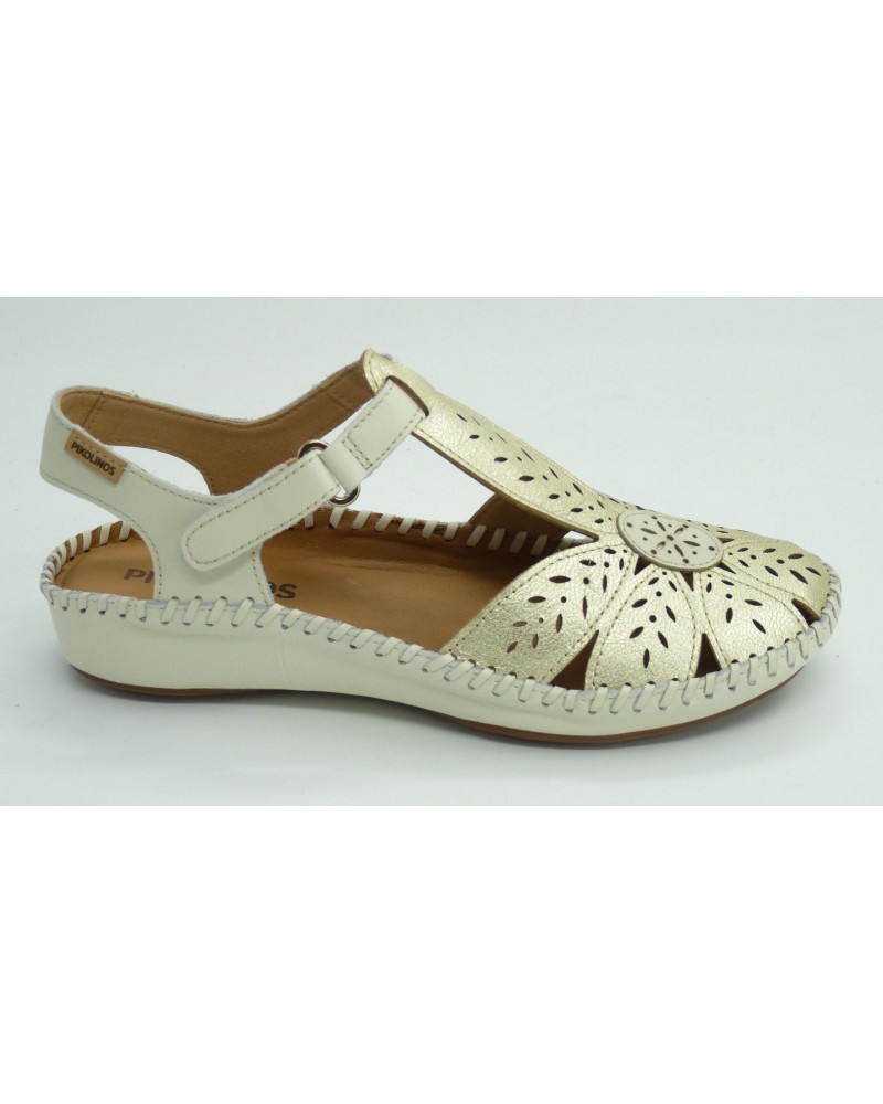 Sandalia mujer marca pikolinos en color oro