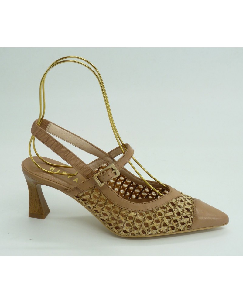 Zapato mujer marca hispanitas en color cuero