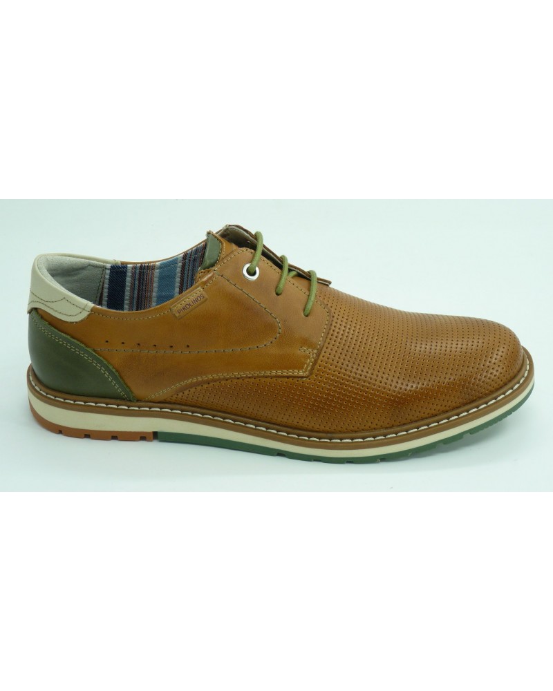 Zapato hombre marca pikolinos en color cuero