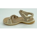 Sandalia mujer marca ecco en color beige
