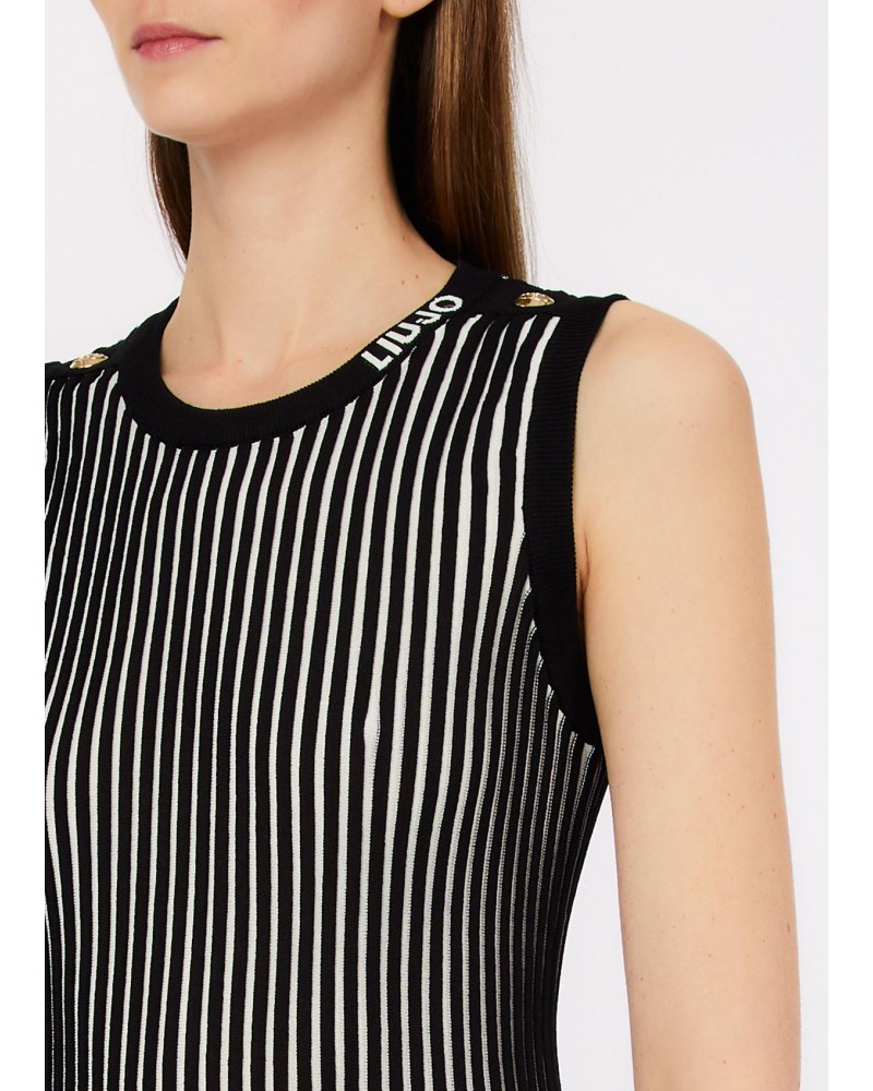 Camiseta mujer marca liu jo accessories en color negro