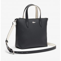 Bandolera mujer marca lacoste en color negro 