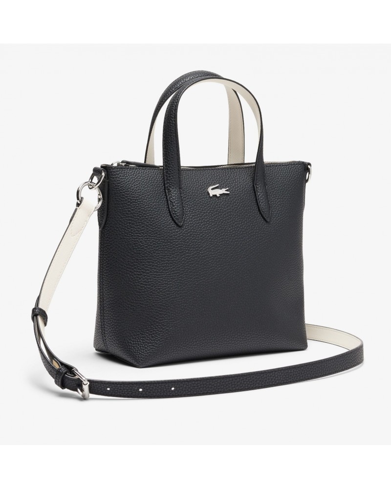 Bandolera mujer marca lacoste en color negro 