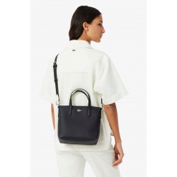 Bandolera mujer marca lacoste en color negro 