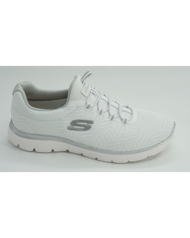 Deportivo mujer marca skechers en color blanco