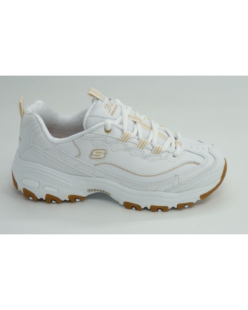 Deportivo mujer marca skechers en color blanco