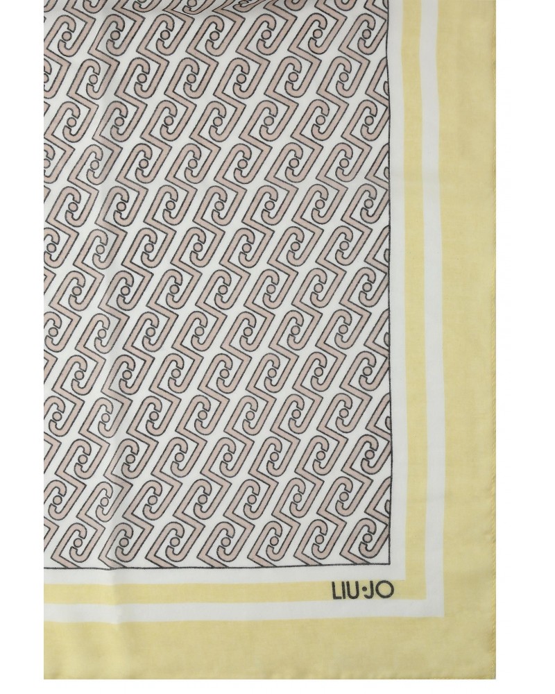 Pañuelo mujer marca liu jo accessories en color amarillo
