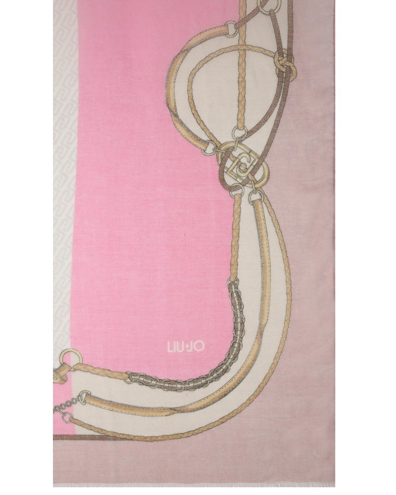 Pañuelo mujer marca liu jo accessories en color rosa