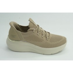 Deportivo mujer marca skechers en color taupe