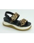 Sandalia mujer marca liu joen color leopardo
