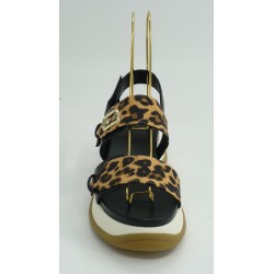 Sandalia mujer marca liu joen color leopardo