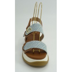 Sandalia mujer marca liu joen color cuero