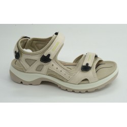 Sandalia mujer marca ecco en color beige