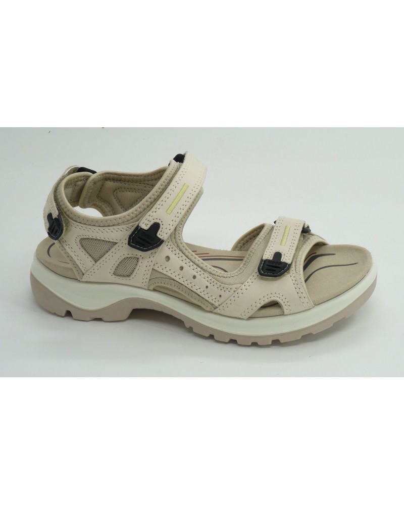 Sandalia mujer marca ecco en color beige