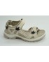 Sandalia mujer marca ecco en color beige