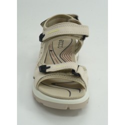 Sandalia mujer marca ecco en color beige