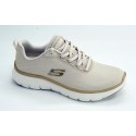 Deportivo mujer marca skechers en color beige