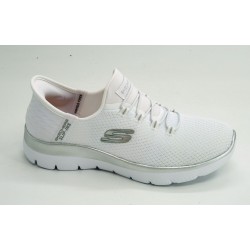 Deportivo mujer marca skechers en color blanco