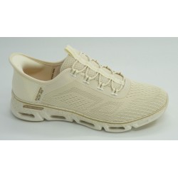 Deportivo mujer marca skechers en color beige