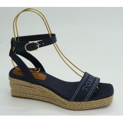 Cuña mujer marca tommy hilfiger en color marino