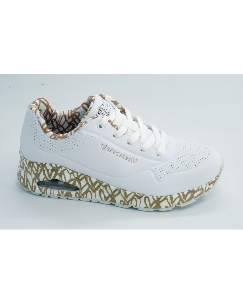 Deportivo mujer marca skechers en color blanco