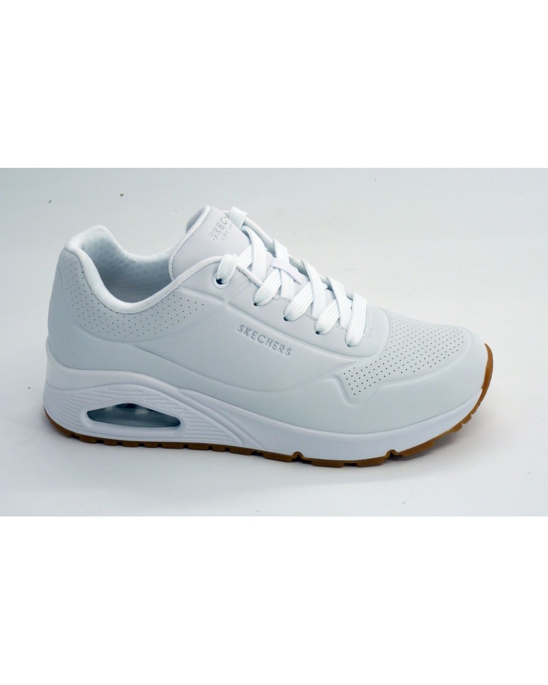 Deportivo mujer marca skechers en color blanco