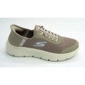 Deportivo mujer marca skechers en color taupe