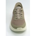 Deportivo mujer marca skechers en color taupe