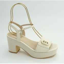 Sandalia mujer marca liu jo en color hielo