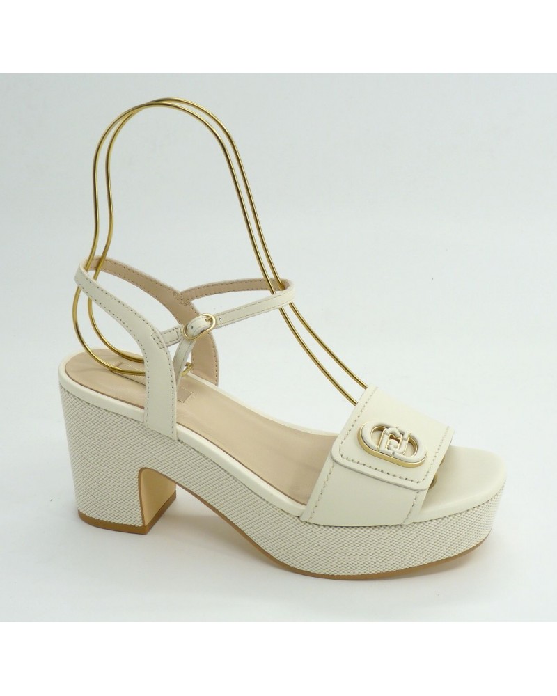 Sandalia mujer marca liu jo en color hielo