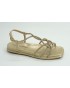 Sandalia mujer marca alma en pena en color oro