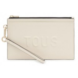 Monedero mujer marca tous en color beige 