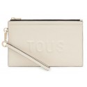 Monedero mujer marca tous en color beige 
