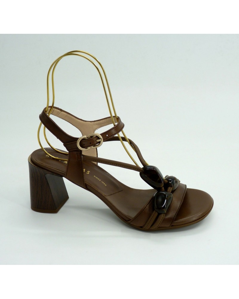 Sandalia mujer marca hispanitas en color marron