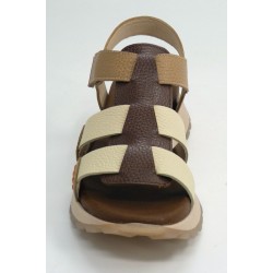 Sandalia mujer marca hispanitas en color cuero