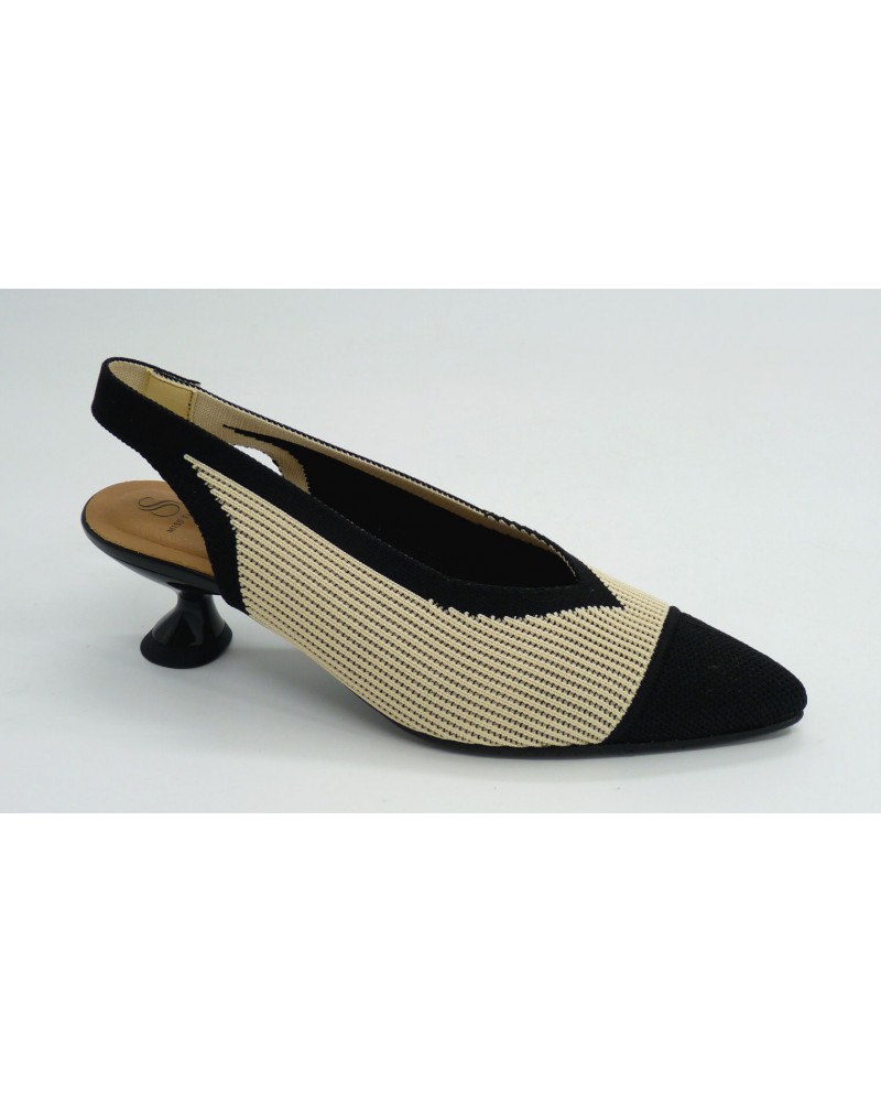 Zapato mujer marca miss elasticen color beige