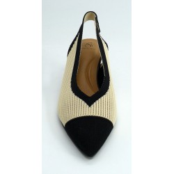 Zapato mujer marca miss elasticen color beige